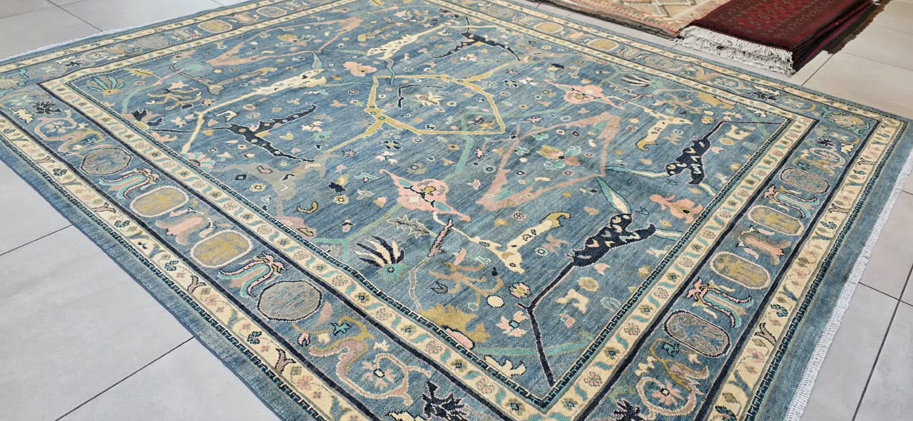 Afghan Chobi Carpet 296cm x 251cm Hand Knotted - Image 5